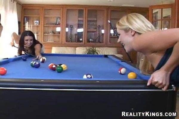 Billiard Boobies - Lesbian Threesome with Samantha Ryan - xhand.com on v0d.com