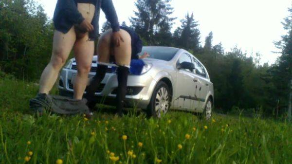 Bends Me On The Hood Of The Car And Fucks Me Like A Pig Part 1 - hclips.com on v0d.com