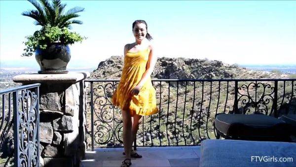 Outdoor Babe: A Solo Teen Brunette - porntry.com on v0d.com
