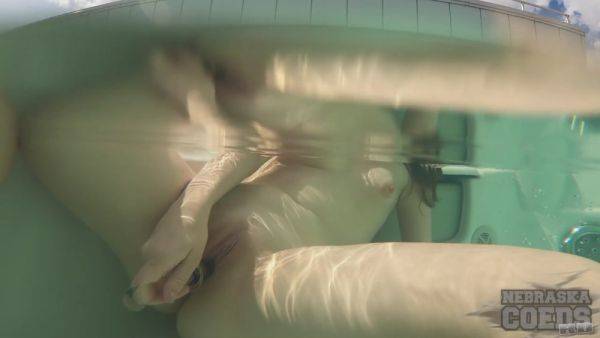 Hot Teen Kapri Smoking Then Underwater Pussy Cam Closeups Of Dildo Play - hotmovs.com on v0d.com