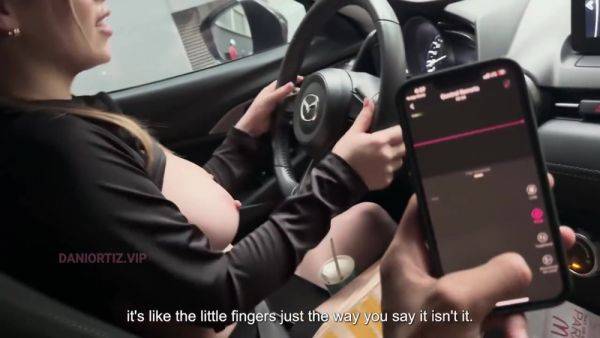 Dani Ortiz Drives His Car While His Vagina Vibrates Inedito With Tetas Grandes - hotmovs.com on v0d.com