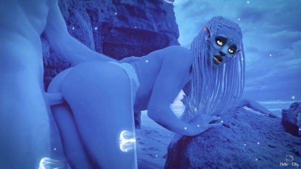 Helloelly - Naughty Side Of Pandora Avatar Got Creampied - videomanysex.com on v0d.com