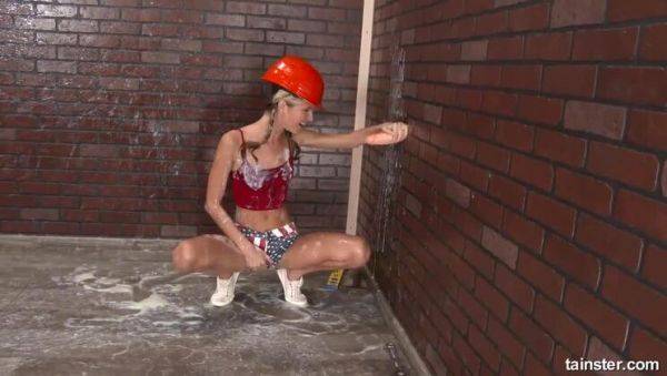 Blonde Female Construction Worker Seeking Load - Gina Gerson - porntry.com on v0d.com