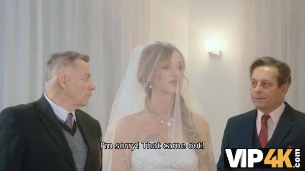 VIP4K. Olivia Sparkle in a wedding dress and veil caught on camera fucking - hotmovs.com - Czech Republic on v0d.com