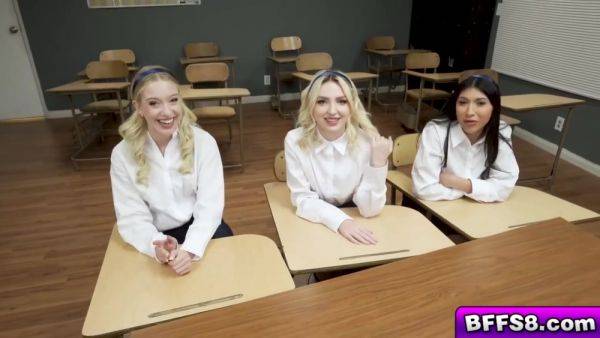 Britt Blair, Penelope Woods And Kallie Taylor - When The Good Ladies Gone Wild In Class - hotmovs.com on v0d.com