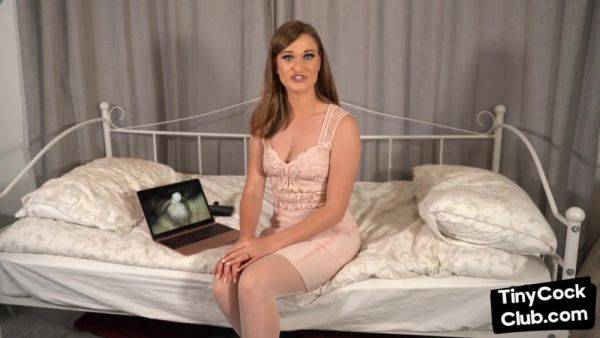 SPH amateur solo classy babe talks dirty about small cocks - hotmovs.com on v0d.com