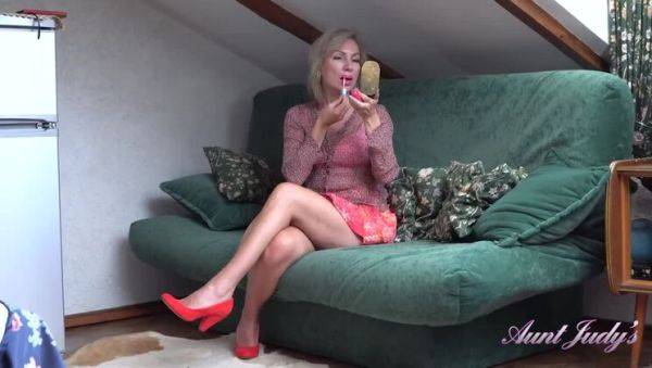 Blonde Kate Pleasures Herself with Makeup in the Attic - xxxfiles.com on v0d.com