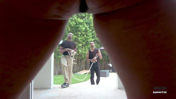 Gardeners called in by Marica Hase for filling all her holes with piss clean-up BIW024 - PissVids - hotmovs.com - Usa on v0d.com