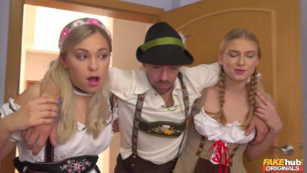 Oktoberfest Threesome Adventure with 2 Busty Blondes - Selvaggia - xhand.com - Russia on v0d.com