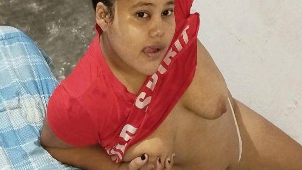 I Love Cleaning The Room With Little Clothes On So My Stepdad Can See My Big Ass With Hindi Sex - desi-porntube.com - India on v0d.com