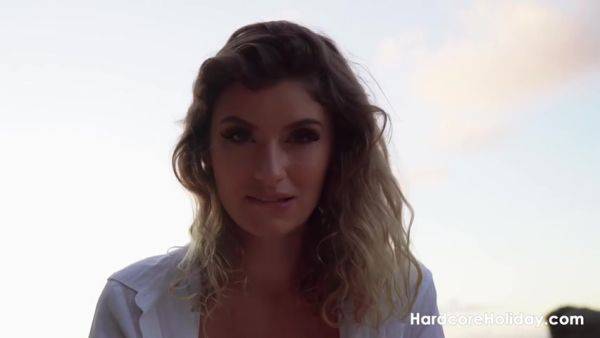 Beachside Tease - Candice Demellza - upornia.com on v0d.com