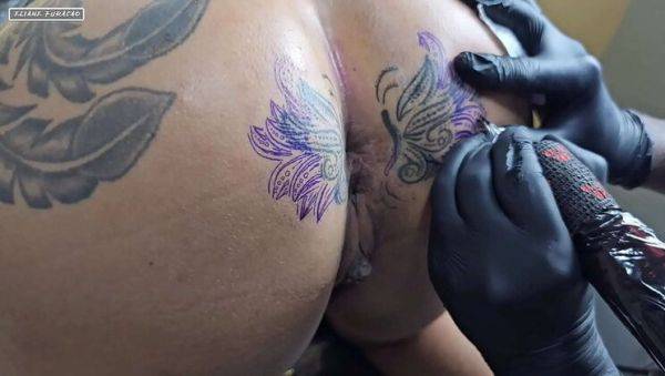 Big Booty Milf Gets Bigger Tattoo And Creamy Fuck - xxxfiles.com on v0d.com