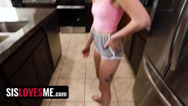 Naughty Redhead Stepsis Shares Bathroom Nudes with Stepbro - xxxfiles.com on v0d.com