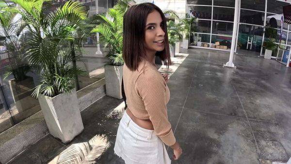 Fucking in Mall Bathroom with Sexy Latina Aisha Ferrari - porntry.com on v0d.com