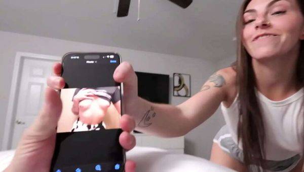 Stepbro Can't Resist Jerking Off to My Sexy Photos - xxxfiles.com on v0d.com