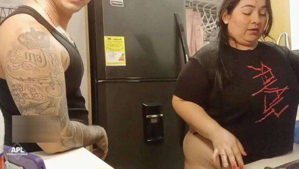 Scarlett Takes Dimitry's Brother's Wife for Wild Kitchen Sex - xxxfiles.com on v0d.com