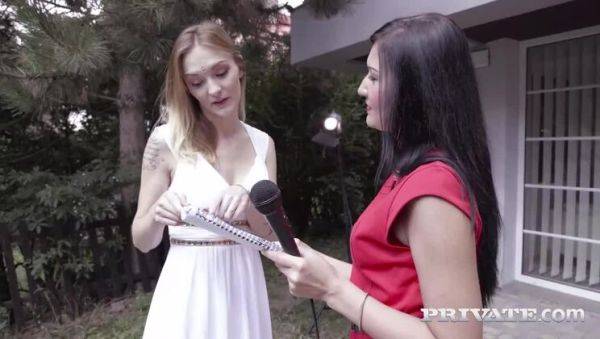 Vanessa Vaughn, debuts for Private in a trio with Belle Claire - porntry.com on v0d.com