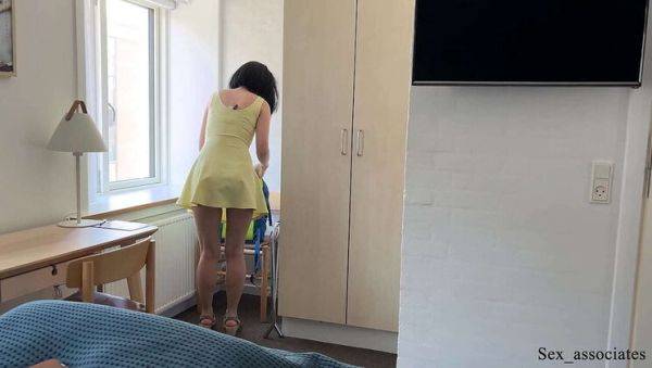 Stepmom Sofie Lund surprise anal fuck with stepson Otto Holm in hotel bed - porntry.com on v0d.com