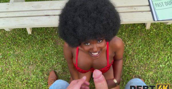 Curly ebony princess enjoys tasty dong in backyard POV romance - xbabe.com on v0d.com