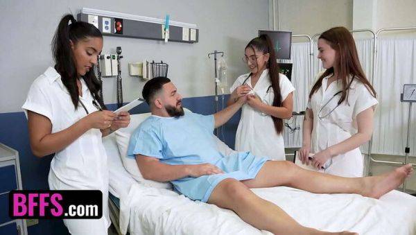 Doctors Peter, Claire, Madison, And Trinity Take Turns Fucking Lucky Patient - xxxfiles.com on v0d.com