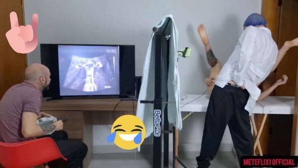 Cuckold Husband Takes Wife to Secret Gynecologist Exam - porntry.com on v0d.com