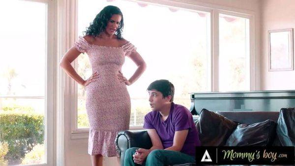 Naughty Stepson Gets Disciplined by Hot Stepmom Penny Barber - porntry.com on v0d.com