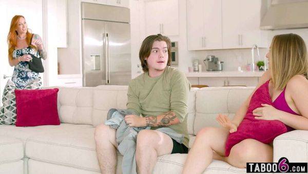 Teen Babysitter Caught Fucking by Horny MILF Boss - veryfreeporn.com on v0d.com