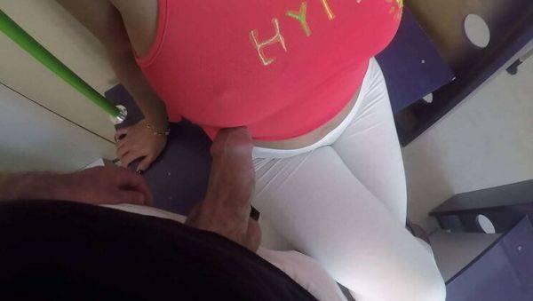 Wild Train Ride with MILF Handjob and Dick Flashing - veryfreeporn.com on v0d.com