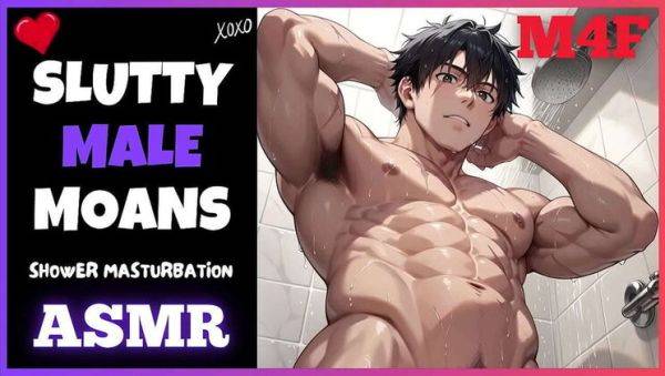 Sexy Male Moans in the Shower for 8 Minutes of Solo Pleasure - porntry.com on v0d.com