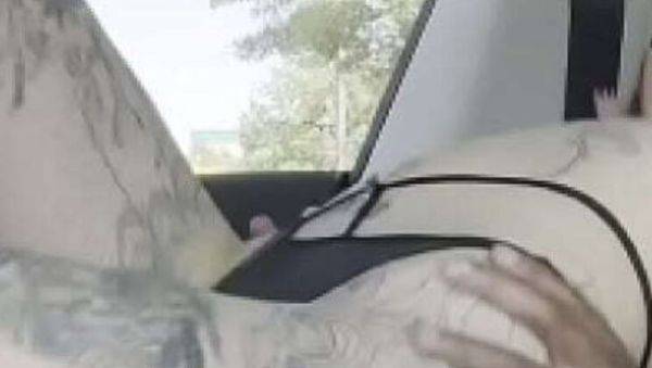 Goth Girl gets Fucked in Car by Black Cock - porntry.com on v0d.com