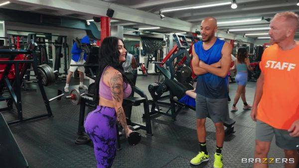 Sneaky Public Gym Screw With The Official Egypt And Dwayne Foxxx - upornia.com - Egypt on v0d.com