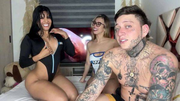 Lesbian Brunettes Gone Wild: Zack, Katty, Blake, and May's Anal Adventure - xxxfiles.com - Colombia on v0d.com