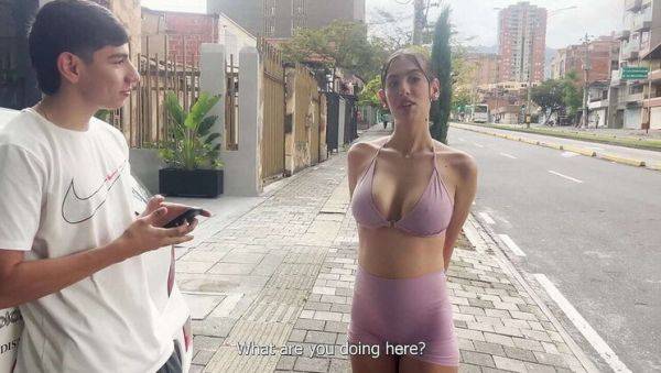 Fucking a Latina Pornstar on the Street - veryfreeporn.com on v0d.com