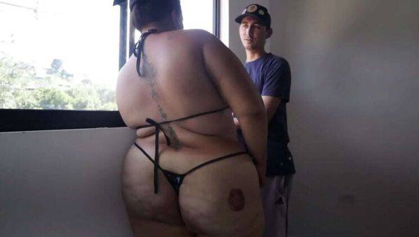 Big Booty Latina Sucks and Fucks Sister's Boyfriend - porntry.com on v0d.com
