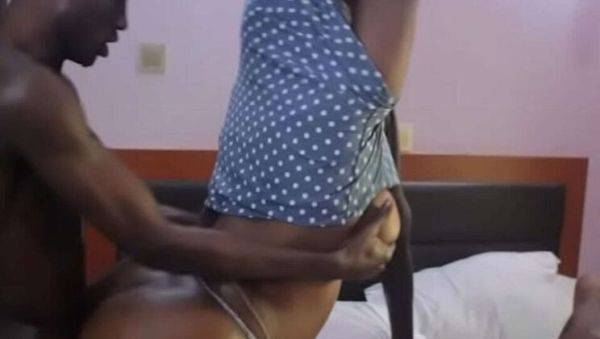Black MILF Neighbor Takes Two Huge Cocks While Husband's Away - porntry.com on v0d.com