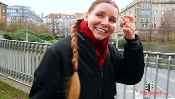 Creampie with European Beauty having Braids and a Big Ass - porntry.com on v0d.com