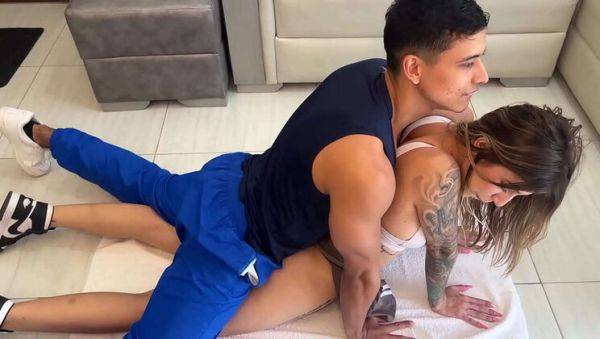 Colombian Hottie Fucked by Hot Gym Trainer - porntry.com - Britain - Usa - Brazil - Colombia on v0d.com