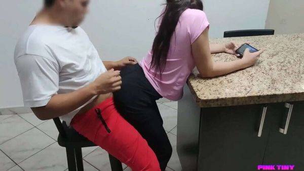 Naughty Teen Sits on My Lap and Plays with My Phone Until She Gets too Active - porntry.com on v0d.com