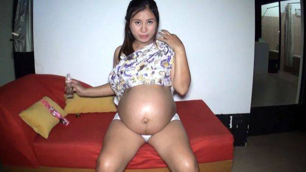 8 month pregnant hormones out of control Thai MILF needs something - txxx.com - Thailand on v0d.com