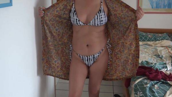 Hot Milf - I Love Showing Off In Erotic Lingerie And A Bikini On The Beach - desi-porntube.com on v0d.com