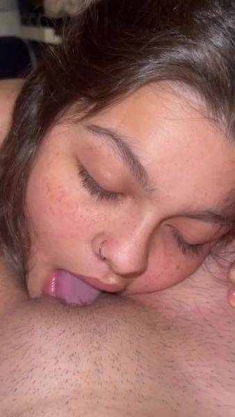 Close-up Horny lesbian bestie eats my trimmed pussy - anysex.com on v0d.com