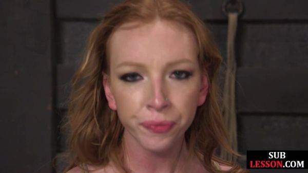Sub deepthroat babe whipped and fingered by dom master - txxx.com on v0d.com
