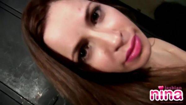 Lesbian Nina showing Sexy Body with limousine - hotmovs.com on v0d.com
