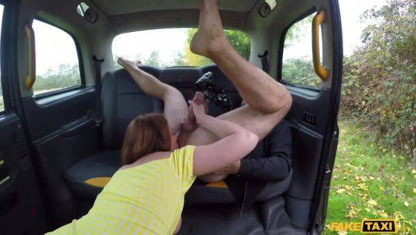 Dirty-Minded Redhead Princess Paris and Her Big Tits in a EU Taxi POV Ride - xxxfiles.com on v0d.com