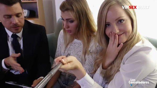 Amazing job interview with 2 blonde girls - anysex.com - Spain on v0d.com