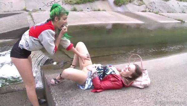 Anne and Emerald: Hair-Filled Outdoor Excursion - Part 2 - veryfreeporn.com on v0d.com