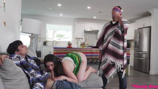 Filling My Step-Sis's Piñata with Alyx Star and Big Tits - porntry.com on v0d.com