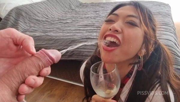 [WET] EXTREME! Newbie Asian Kit Kate 0% Pussy 1 on 1 intense anal, gape, ATM, piss in mouth & ass then drinking, Toilet face flush, Spit on face and face slapping, rimming - PissVids - hotmovs.com on v0d.com