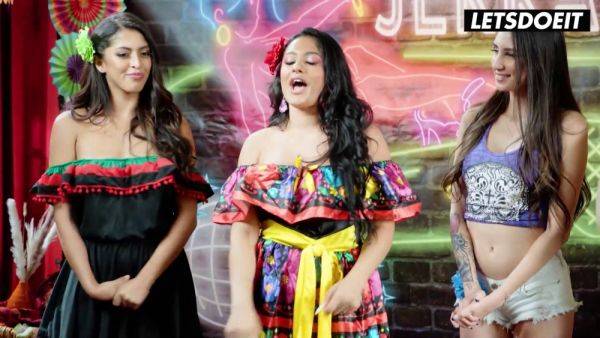 Sophia Leone, Serena Santos & Natalia Nix get wild in Orgy Fiesta - sexu.com - Russia on v0d.com