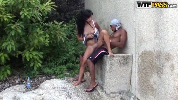Bella Margo & Eric: Thailand Getaway - Day 8: Outdoor Farewell, Pt. 2 (Big Cock, POV, Brunette) - xxxfiles.com - Thailand on v0d.com